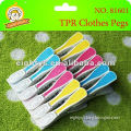 TPR 24PC Clothes Pegs Soft Grip Clothes Pegs spring Plastic Pegs wholesale